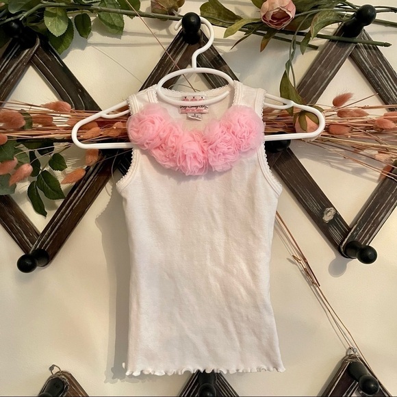 Girls Pom Pom Tank Top - Picture 1 of 7